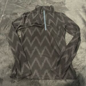Gray and black 1/4 zip jacket Size Medium